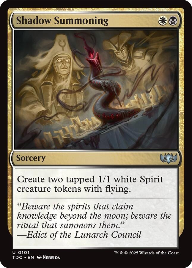 Shadow Summoning, Commander: Tarkir: Dragonstorm 101