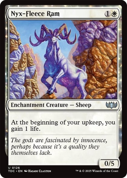 Nyx-Fleece Ram, Commander: Tarkir: Dragonstorm 126