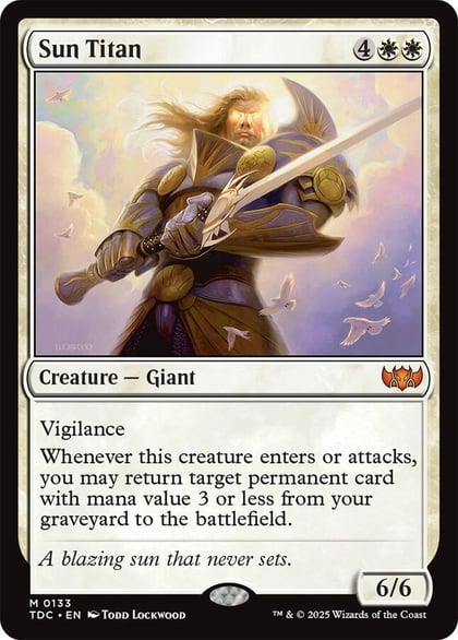Sun Titan, Commander: Tarkir: Dragonstorm 133