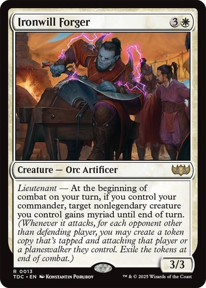 Ironwill Forger, Commander: Tarkir: Dragonstorm 13