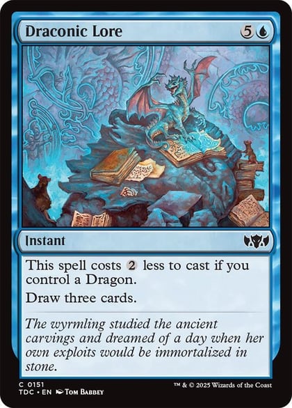 Draconic Lore, Commander: Tarkir: Dragonstorm 151