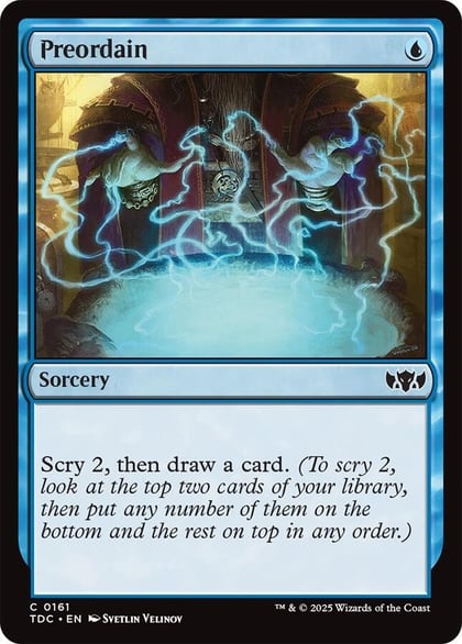 Preordain, Commander: Tarkir: Dragonstorm 161