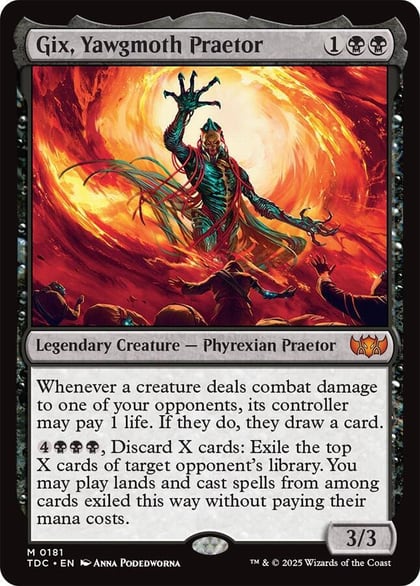 Gix, Yawgmoth Praetor, Commander: Tarkir: Dragonstorm 181