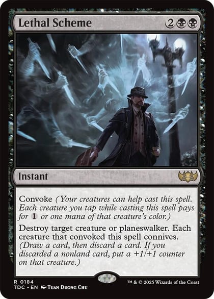 Lethal Scheme, Commander: Tarkir: Dragonstorm 184