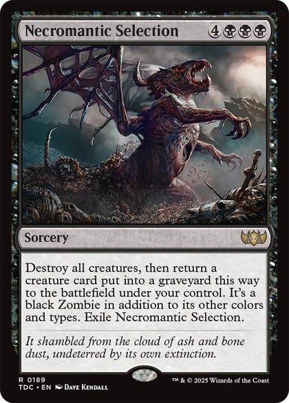 Necromantic Selection, Commander: Tarkir: Dragonstorm 189