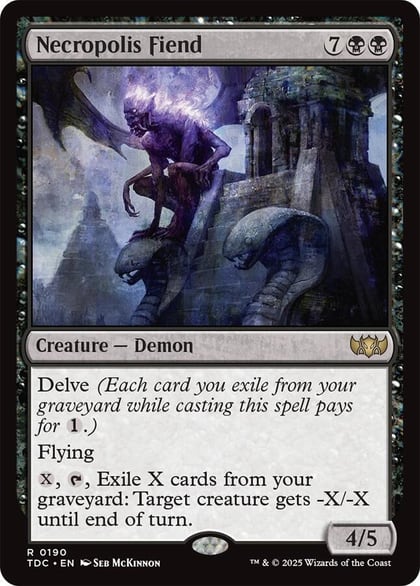 Necropolis Fiend, Commander: Tarkir: Dragonstorm 190