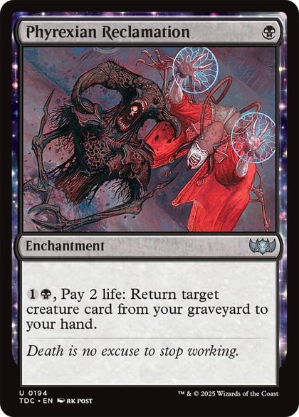 Phyrexian Reclamation, Commander: Tarkir: Dragonstorm 194