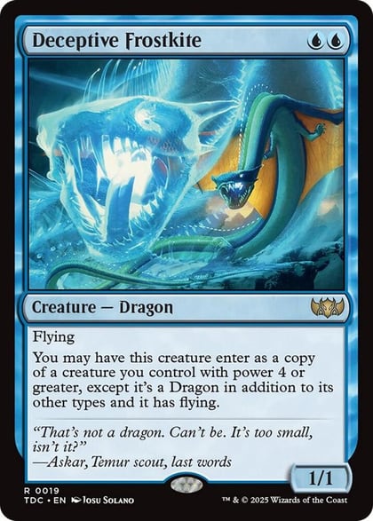 Deceptive Frostkite, Commander: Tarkir: Dragonstorm 19