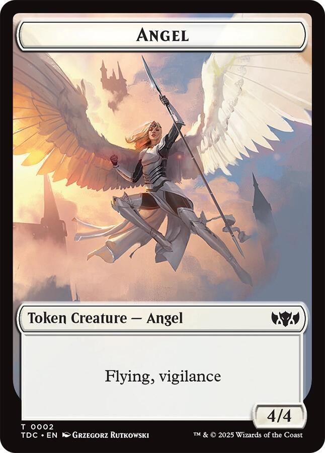 Angel // Spirit Double-Sided Token, Commander: Tarkir: Dragonstorm 2 // 6