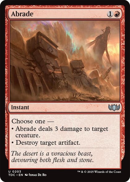 Abrade, Commander: Tarkir: Dragonstorm 203