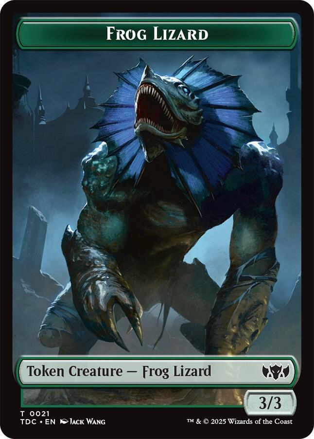 Frog Lizard // Dragon (0014) Double-Sided Token, Commander: Tarkir: Dragonstorm 21 // 14
