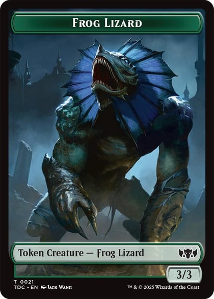 Frog Lizard // Dragon (0014) Double-Sided Token, Commander: Tarkir: Dragonstorm 21 // 14