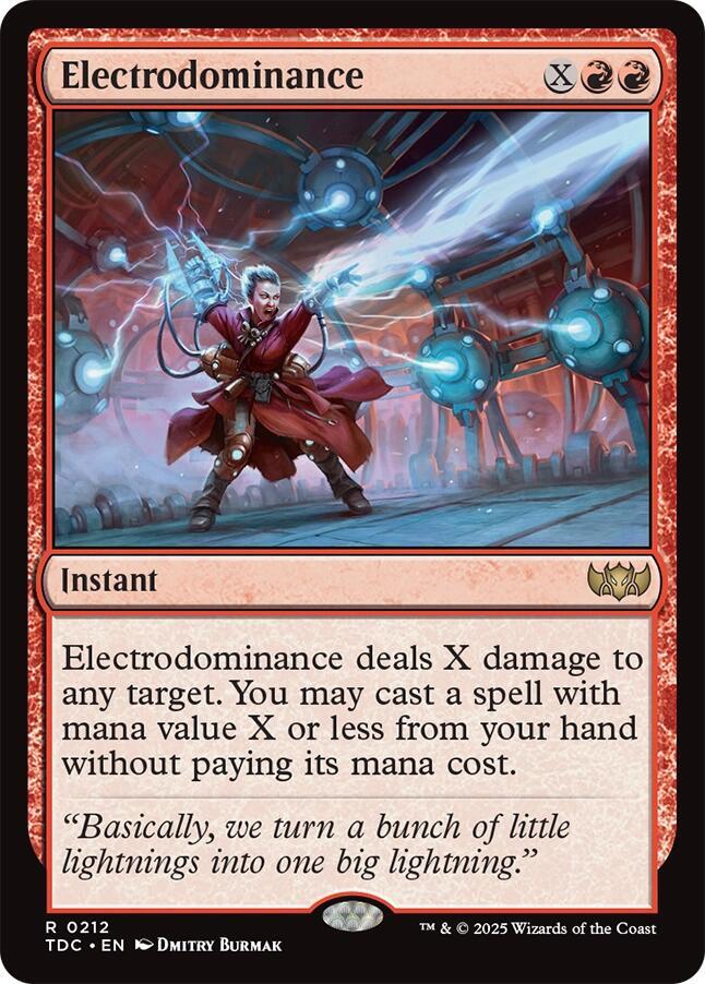 Electrodominance, Commander: Tarkir: Dragonstorm 212