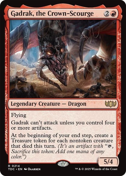 Gadrak, the Crown-Scourge, Commander: Tarkir: Dragonstorm 214