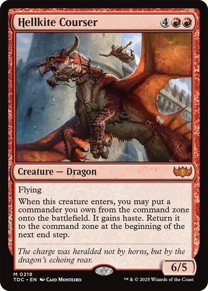 Hellkite Courser, Commander: Tarkir: Dragonstorm 218