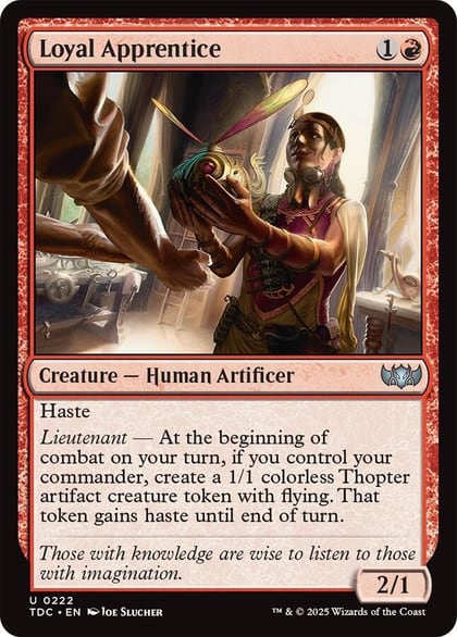 Loyal Apprentice, Commander: Tarkir: Dragonstorm 222