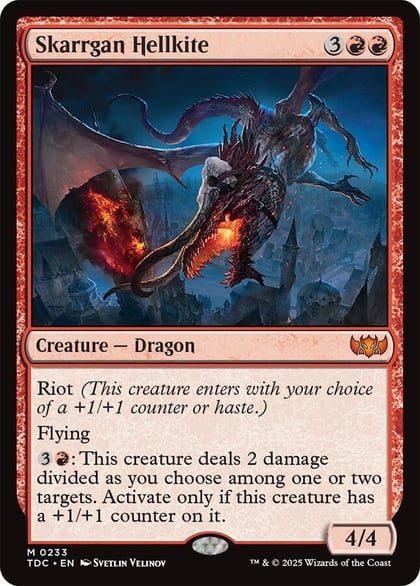 Skarrgan Hellkite, Commander: Tarkir: Dragonstorm 233