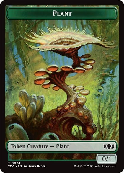 Plant // Goat Double-Sided Token, Commander: Tarkir: Dragonstorm 24 // 4