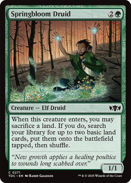 Springbloom Druid, Commander: Tarkir: Dragonstorm 271