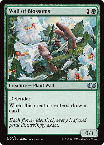 Wall of Blossoms, Commander: Tarkir: Dragonstorm 277