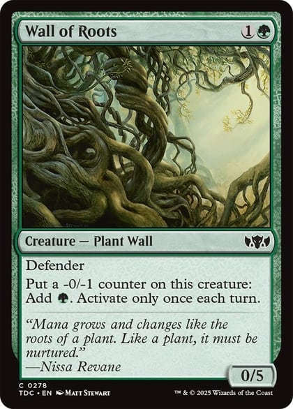 Wall of Roots, Commander: Tarkir: Dragonstorm 278