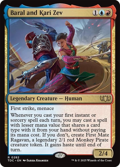 Baral and Kari Zev, Commander: Tarkir: Dragonstorm 282