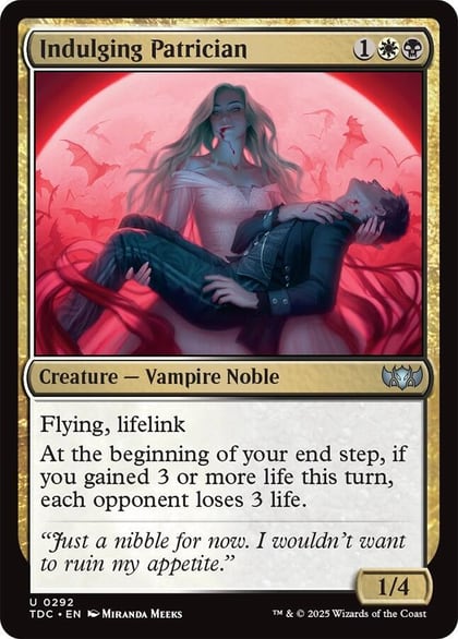 Indulging Patrician, Commander: Tarkir: Dragonstorm 292