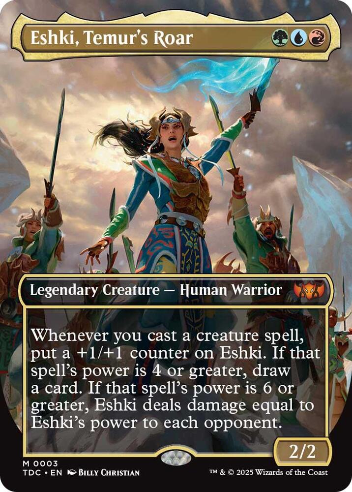 Eshki, Temur's Roar (Borderless), Commander: Tarkir: Dragonstorm 3