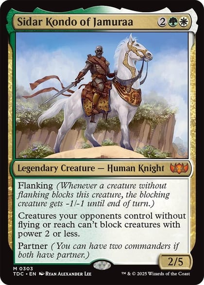 Sidar Kondo of Jamuraa, Commander: Tarkir: Dragonstorm 303