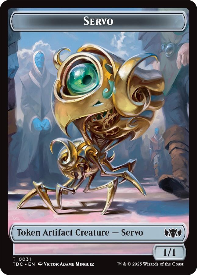 Servo // Warrior Double-Sided Token, Commander: Tarkir: Dragonstorm 31 // 13
