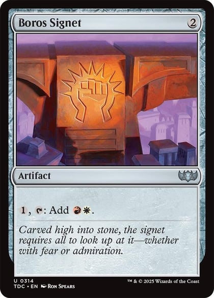 Boros Signet, Commander: Tarkir: Dragonstorm 314