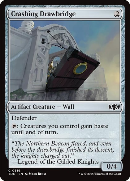 Crashing Drawbridge, Commander: Tarkir: Dragonstorm 316