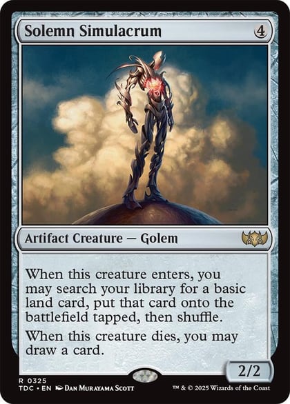 Solemn Simulacrum, Commander: Tarkir: Dragonstorm 325