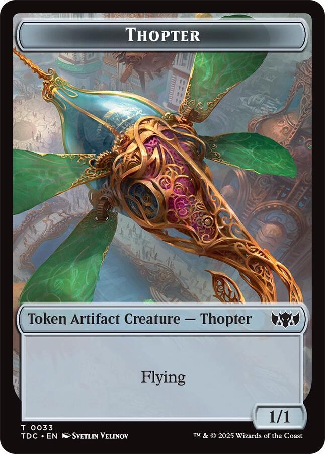 Thopter // Bird Double-Sided Token, Commander: Tarkir: Dragonstorm 33 // 2