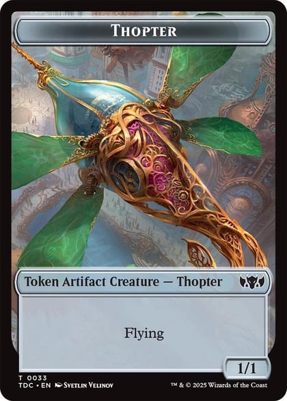 Thopter // Bird Double-Sided Token, Commander: Tarkir: Dragonstorm 33 // 2