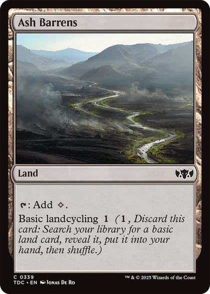 Ash Barrens, Commander: Tarkir: Dragonstorm 339
