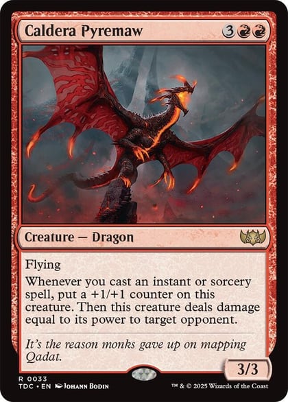 Caldera Pyremaw, Commander: Tarkir: Dragonstorm 33