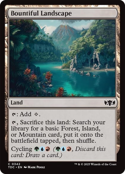 Bountiful Landscape, Commander: Tarkir: Dragonstorm 342