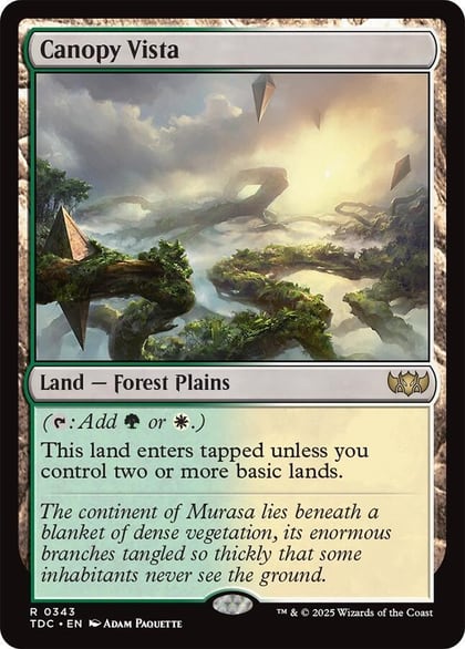 Canopy Vista, Commander: Tarkir: Dragonstorm 343