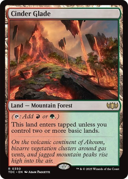Cinder Glade, Commander: Tarkir: Dragonstorm 350