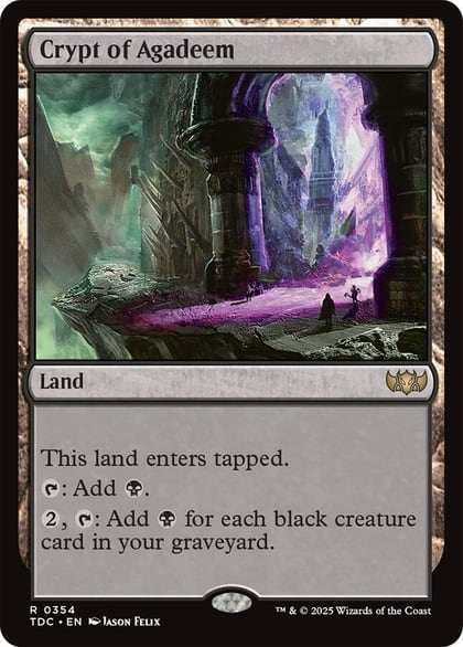 Crypt of Agadeem, Commander: Tarkir: Dragonstorm 354