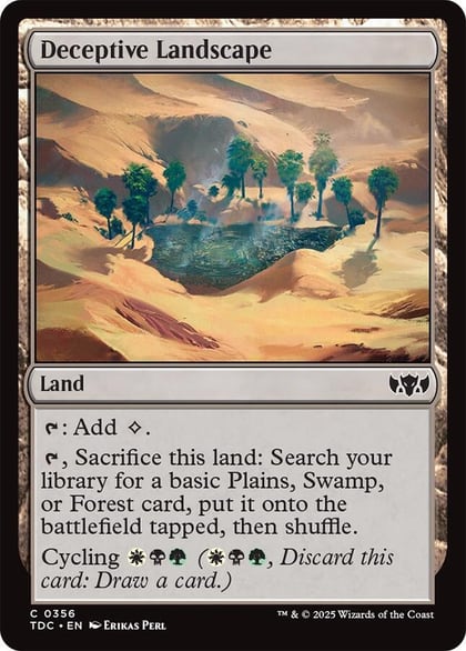 Deceptive Landscape, Commander: Tarkir: Dragonstorm 356