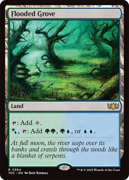 Flooded Grove, Commander: Tarkir: Dragonstorm 364