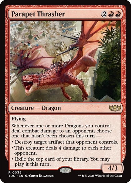 Parapet Thrasher, Commander: Tarkir: Dragonstorm 36