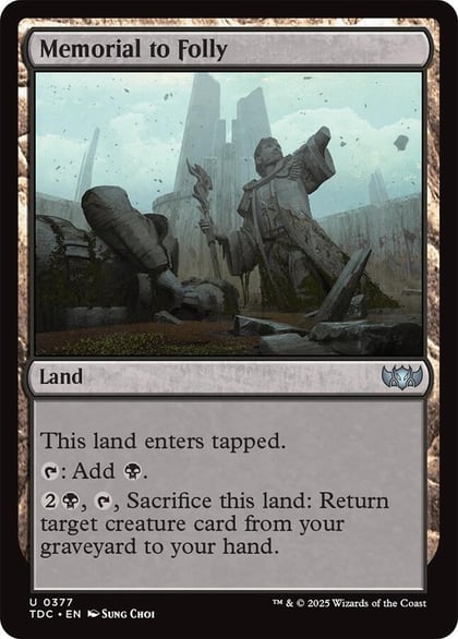 Memorial to Folly, Commander: Tarkir: Dragonstorm 377