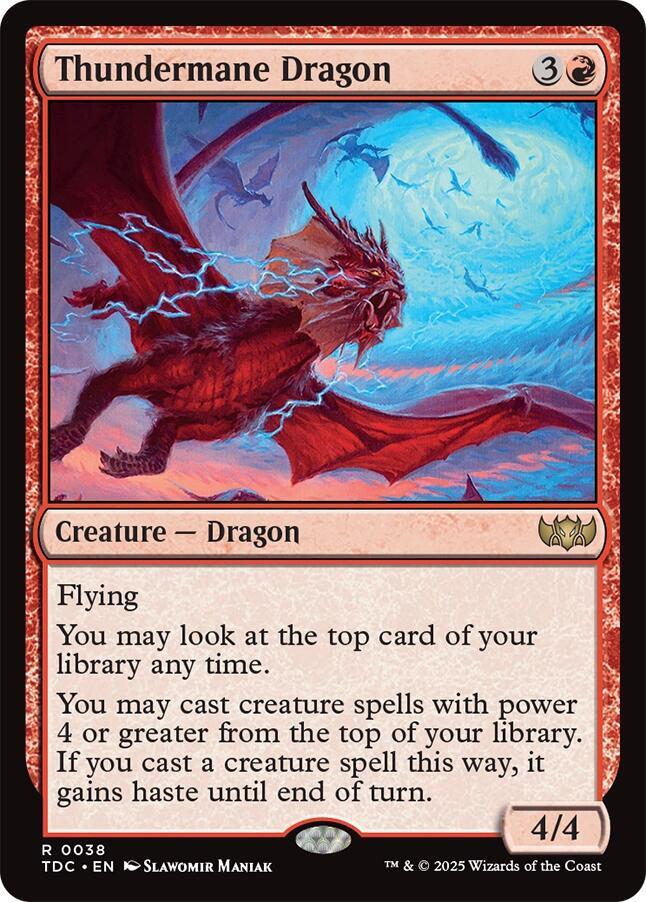 Thundermane Dragon, Commander: Tarkir: Dragonstorm 38