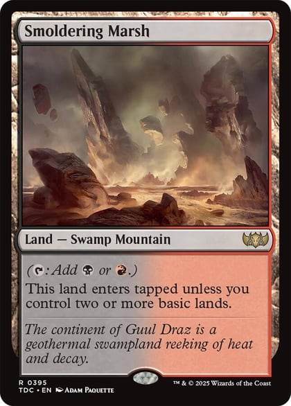 Smoldering Marsh, Commander: Tarkir: Dragonstorm 395