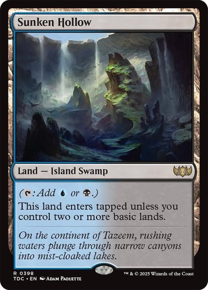 Sunken Hollow, Commander: Tarkir: Dragonstorm 398