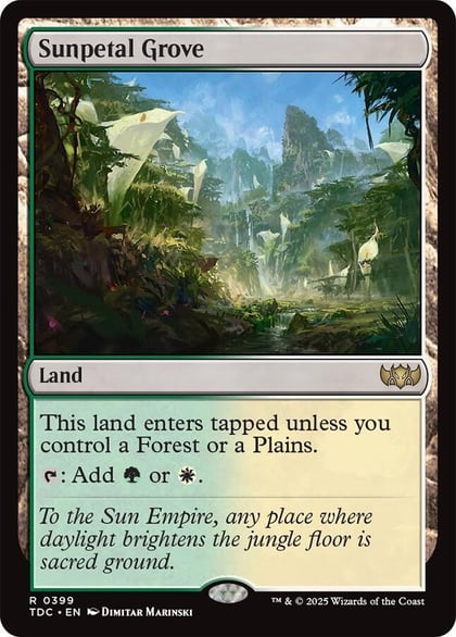 Sunpetal Grove, Commander: Tarkir: Dragonstorm 399