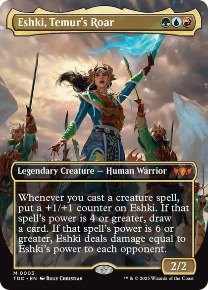 Eshki, Temur's Roar (Borderless), Commander: Tarkir: Dragonstorm 3